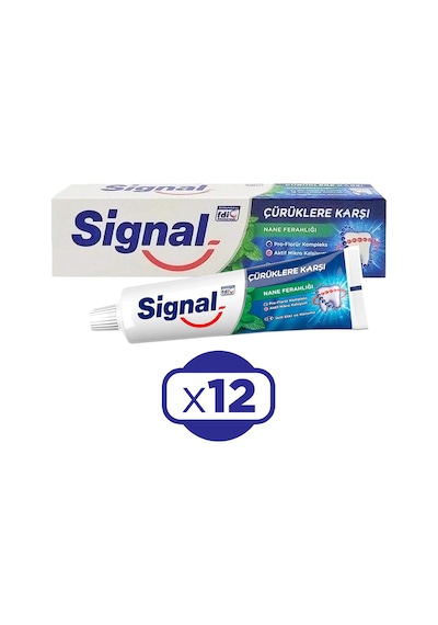 Signal Nane Ferahlığı Çürüklere Karşı Koruma Diş Macunu 12 x 50 ML