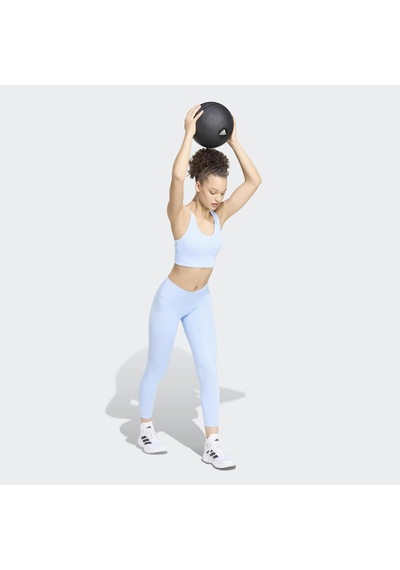 Adidas Studio All Me Kadın Mavi Hafif Destekli Sporcu Sütyeni Kx3161