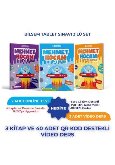 Bilsem Tablet Sınavı Mehmet Hocam 3'lü Set
