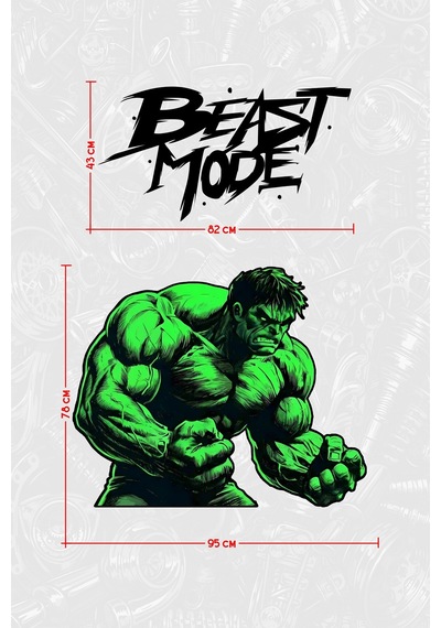 Hulk Beast Mode Yan Gövde Kaplama Seti Yolcu - 864812286