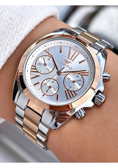 FERRO FL21259A-E 36 Mm Kadın Saati+ Bileklik