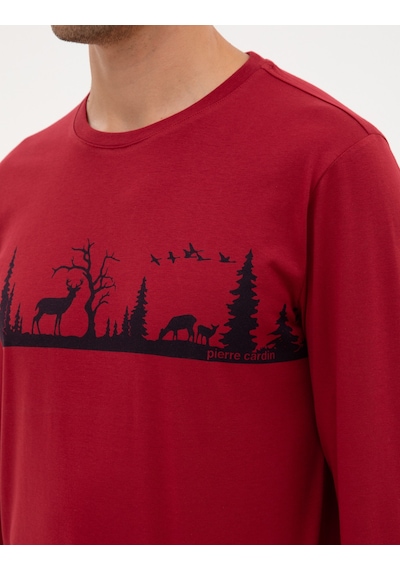 Pierre Cardin Erkek Bordo Pijama Takım 50322636-900 Bordo
