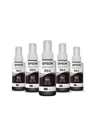 Epson 664 EcoTank L110 Beşli Siyah Şişe Mürekkep