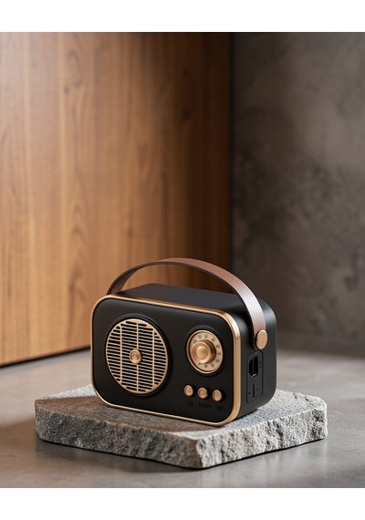 Retro Radyo Bluetooth + Fm Nostaljik Hoparlör Uczzzm4speaker-1