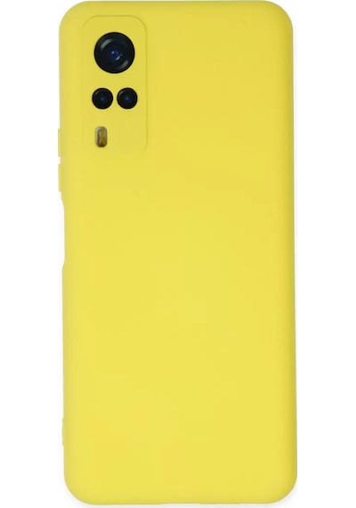 Newface Vivo Y53s Kılıf Nano İçi Kadife Silikon - Sarı