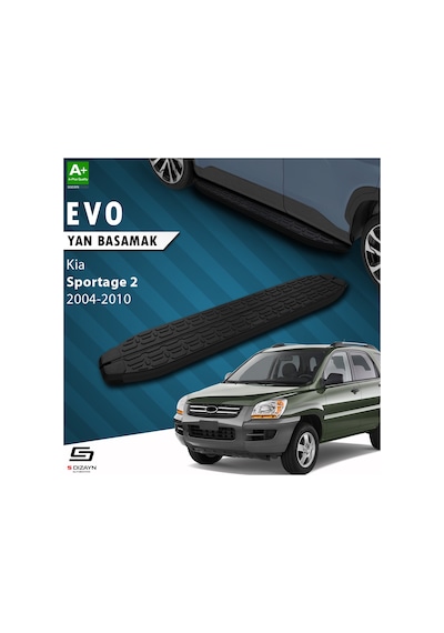 S-dizayn Kia Sportage 2 Evo Siyah Yan Basamak 173 Cm 2004-2010