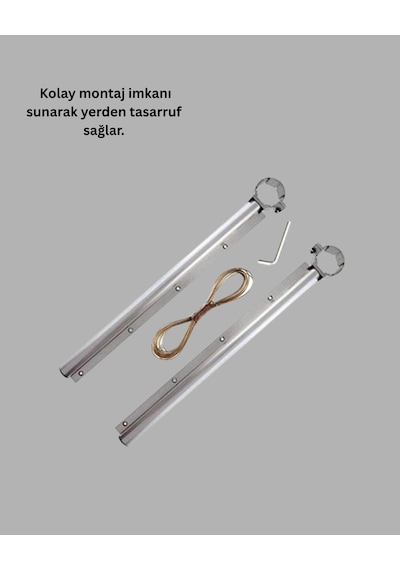 Mey İthalat Çamaşır Askılığı Beyaz