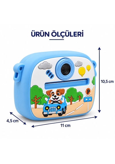 Cmr91 Çocuk Dijital Mini Kamera 1080p Hd 2.0 İnç Ekran Fotorğraf Video Oyun Müzik Usb Şarj Termal Resim Kağıt Baskılı Yazıcı Kamera Video Makinesi Print Kamera