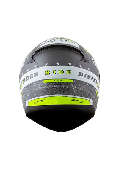 Ls2 Rapid Thunder Titanium-Neon Sari Kask 464331092