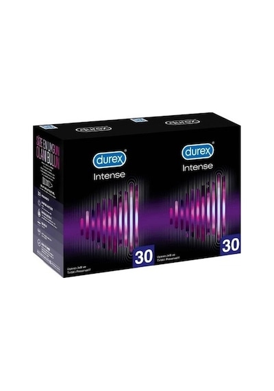 Durex Intense Uyarıcı Jelli ve Tırtıklı Prezervatif 2 x 30'lu