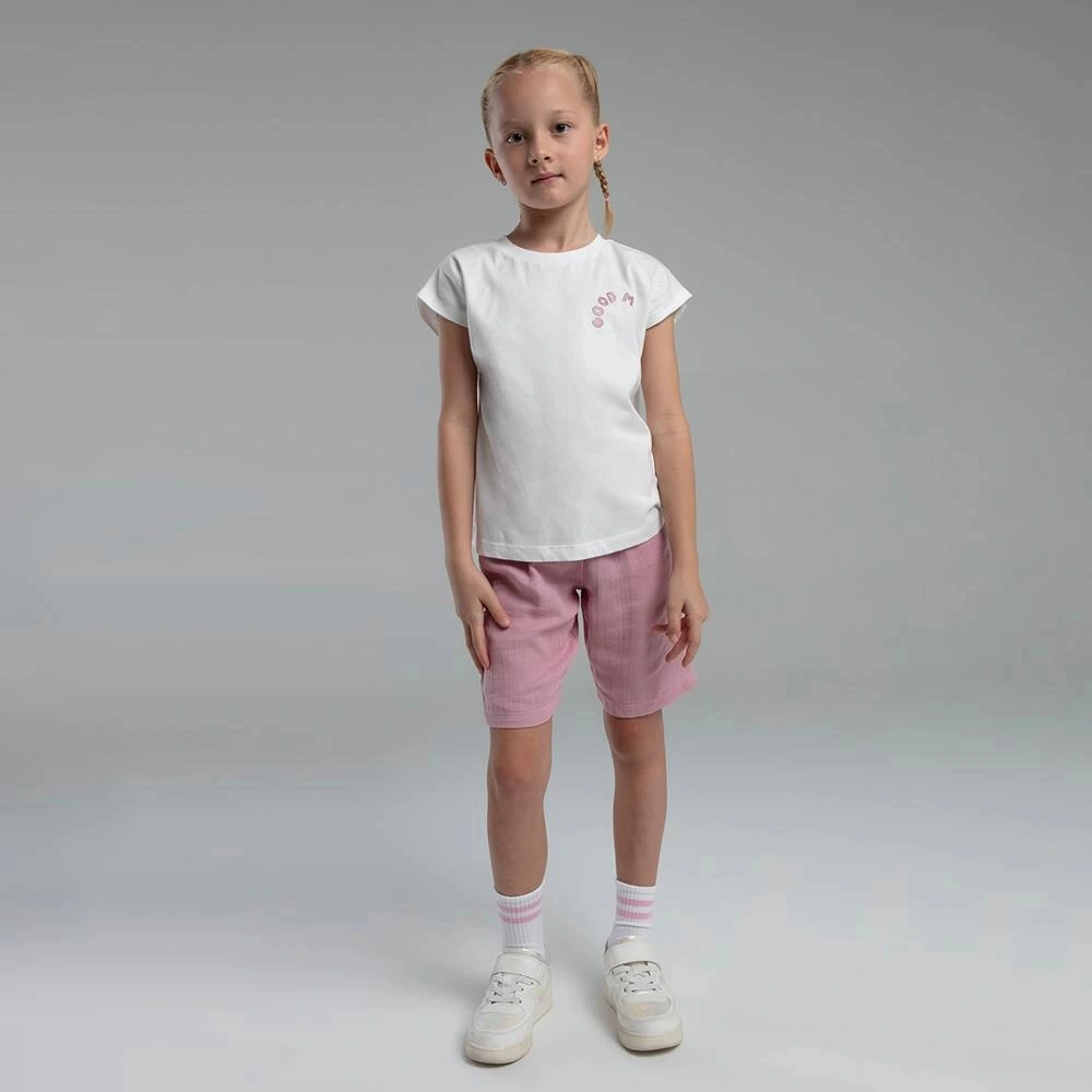 Rolypoly 3626c Kız Çocuk Bermuda Yazlık Pijama Takım Açık Bej