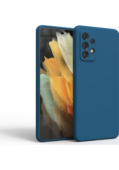 Samsung Uyumlu Galaxy A52S Kilif Lens Korumali Içi Kadife Silikon 0,3..M 476416444