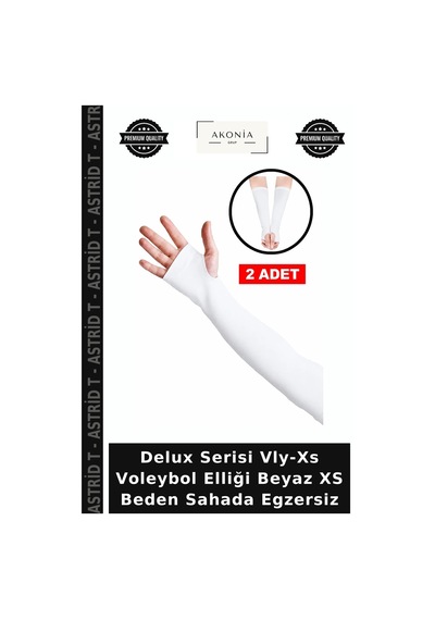 Delux Serisi Vly-xs Voleybol Elliği Beyaz Xs Beden Sahada Egzersiz