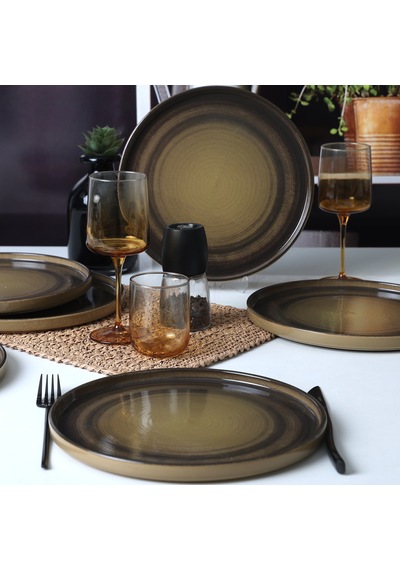 Keramika Vintage Vibe Stackable Servis Tabağı 27 Cm 6 Adet 21781