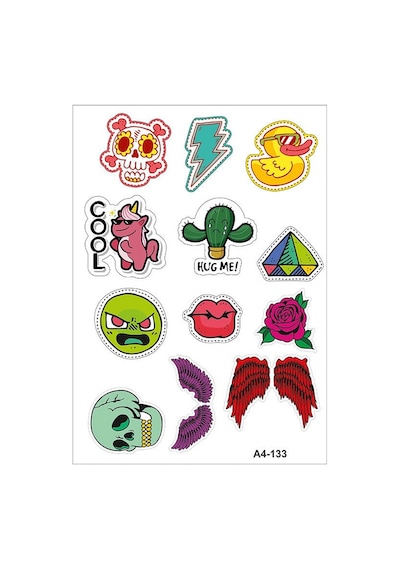 A4 Sticker 133 Tek Paket Çoklu Sticker