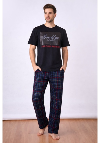 Nbb Erkek Siyah Erkek Pijama Takım