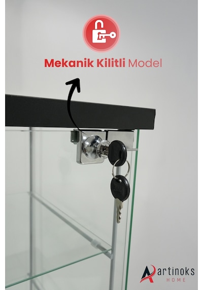 7 Raflı Kilitli Ledli Cam Vitrin Dolap Gümüşlük Koleksiyon Sergi Kitaplık Kapaklı Büfe Mutfak Raflı Siyah 7 Raflı Kilitli Ledli Cam Vitrin Dolap Gümüşlük Koleksiyon Sergi Kitaplık Kapaklı Büfe Mutfak Raflı Siyah