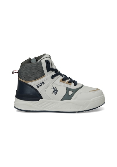 Uspoloassn U.s. Polo Assn. Geoly Jr Bej Erkek Çocuk High Sneaker Bej-hakı