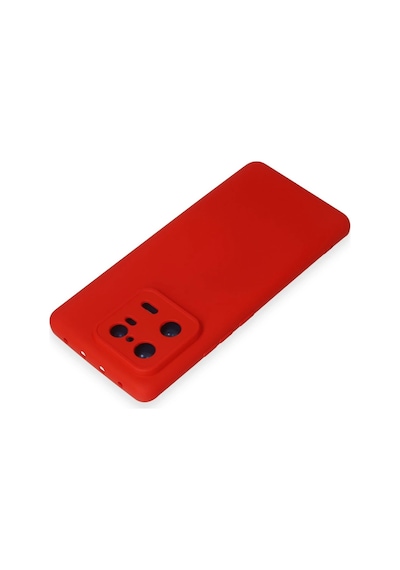 Newface - 644 - Xiaomi Mi 13 Pro Kılıf Nano İçi Kadife Silikon - Edntrend - - Kırmızı
