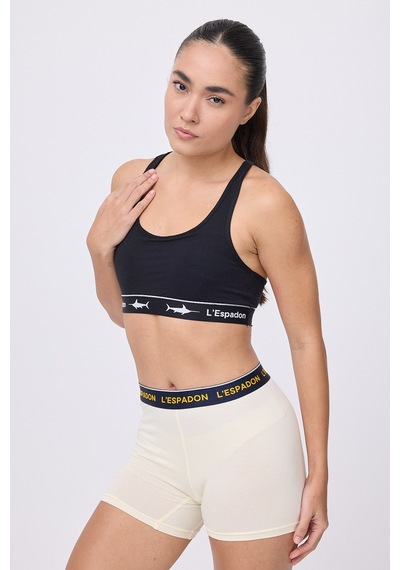 Racer Crop Top Racer Back Crop Top-3281 Siyah