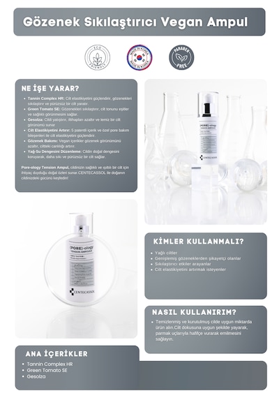 Centecassol Gözenek Sıkılaştırıcı Ampul Serum 30 ML