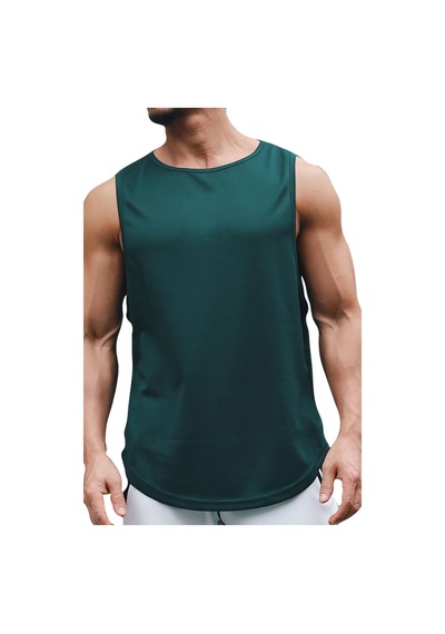 Bluu - Bs Tank Top Kolsuz Sporcu Tshirt