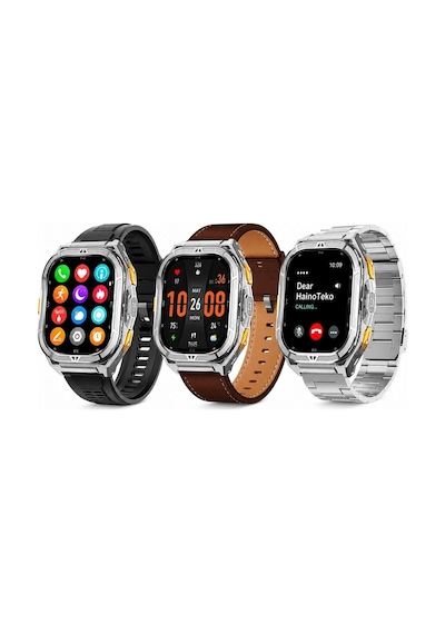 Haino Teko Gps-3 Amoled Ekran Gps Konumlu 3 Kordonlu Akıllı Saat(Distribütör Garantili)