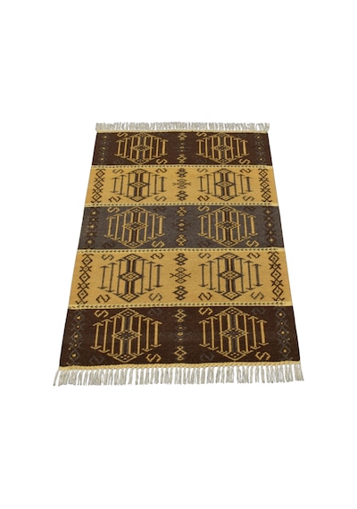 Kilim Antik El Dokuma Modern Tarz Özel Tasarım Yün Kilimi 0148 - Yeni - Çok Renkli
