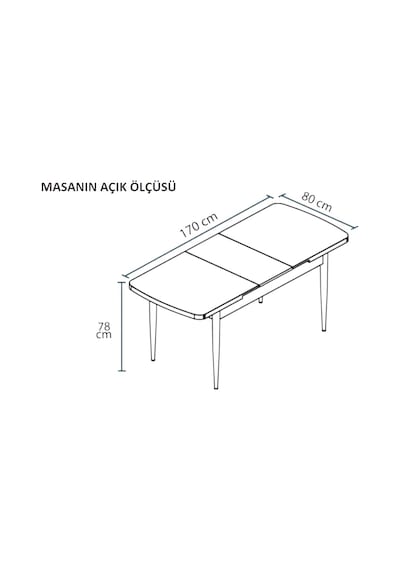 Monera Ceviz 80 X 132 Açılabilen Sunta Masa Metal Ayaklı Mutfak Masası Takımı 4 Gri Sandalye Monera Ceviz 80 X 132 Açılabilen Sunta Masa Metal Ayaklı Mutfak Masası Takımı 4 Gri Sandalye