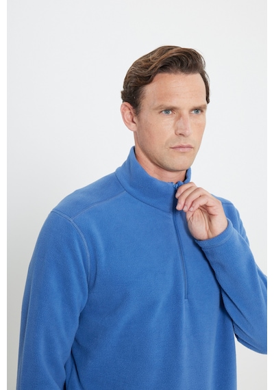 AC&Co / Altınyıldız Classics Anti-Pilling Tüylenme Yapmayan Bato Yaka Erkek Polar Sweatshirt Indigo İndigo AC&Co / Altınyıldız Classics Anti-Pilling Tüylenme Yapmayan Bato Yaka Erkek Polar Sweatshirt Indigo İndigo