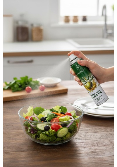 Premium Sprey Yağ Serisi, Zeytinyağı, Ayçiçek Yağı Ve Hamur İşleri İçin Bitkisel Yağ, 250 Ml Sprey Şişelerde