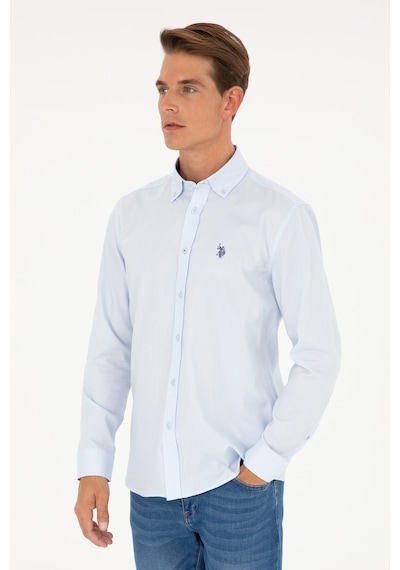 U.s. Polo Assn. Erkek Açık Mavi Gömlek Basic 50282614-vr003 Açık Mavi
