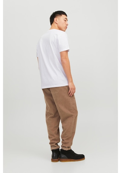 Jack & Jones Erkek T Shirt 12151955 Beyaz-siyah Beyaz - Siyah
