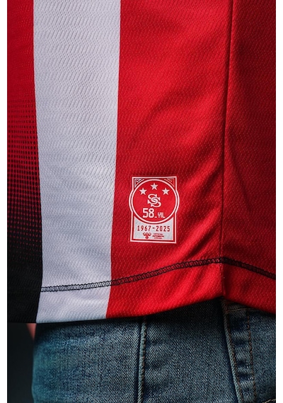 Hummel Sivasspor Efsane Çubuklu Forma 25/26 Kırmızı