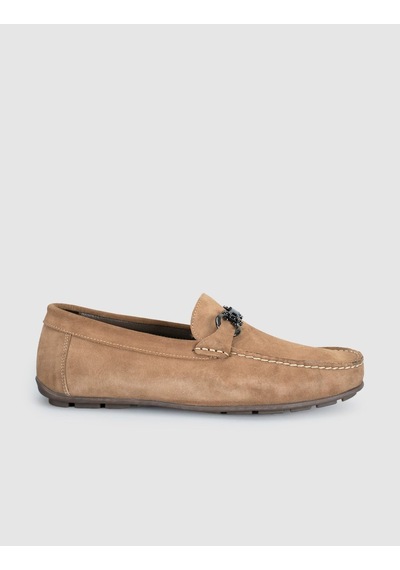 Cabani Taba Süet Deri Erkek Loafer Ayakkabı
