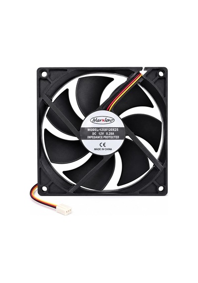 12cm Fan 12volt 25mm 120x120x25mm 12v 3p Dc 3 Kablo 0.28a