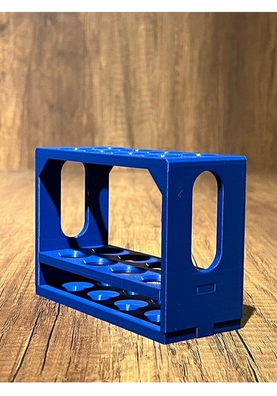 8'li Kan Alma Tüp Standı Tüp Sporu 16 100mm Için Uyumlu- Mavi