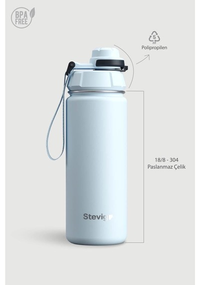 1 Hand Leak-proof Sızdırmaz Çelik Termos 500 Ml Ice Melt St-223