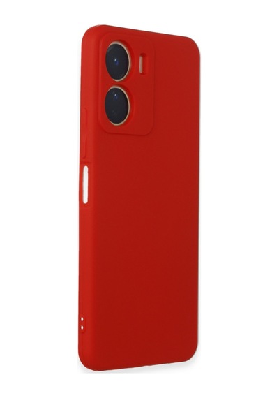 Vivo Y16 Uyumlu Kılıf First Silikon - Kırmızı
