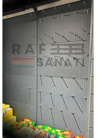 Fon Kancası Delikli Pano Kancası 15 Cm - Askı Kanca Raf Askısı Galvaniz