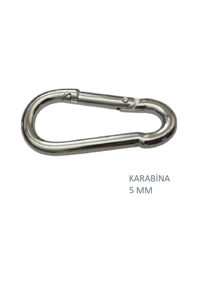 Galvanizli Karabina, 5 Mm, Askı, Çengel, Kanca, Anahtarlık