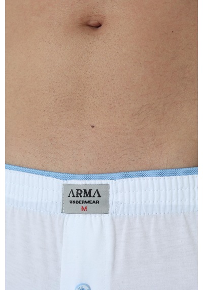 Arma Yıldız Erkek Beyaz Düğmeli Boxer 3'lü Paket %100 Pamuklu Penye-beyaz Beyaz Arma Yıldız Erkek Beyaz Düğmeli Boxer 3'lü Paket %100 Pamuklu Penye-beyaz Beyaz