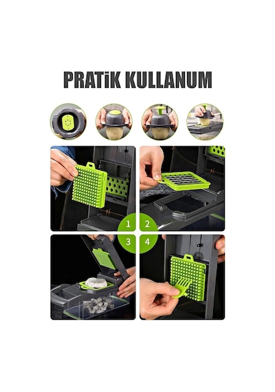 Doğrayıcı Dicer Patates Sebze Küp Rende Mandolin Dilimleyici Jülyen Kesici Mutfak Chopper