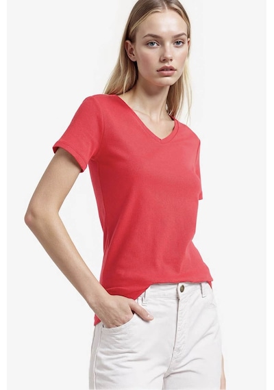 Defacto Slım Fıt Basıc Kırmızı Kadın T-shirt I1080az/rd286 Kırmızı