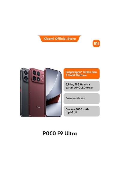 POCO F9 Ultra 16 GB + 512 GB (Xiaomi Türkiye Garantili)