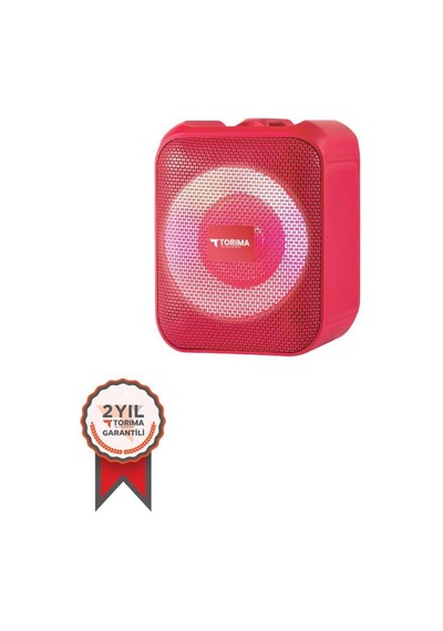 Torima D13 Taşınabilir Kablosuz Bluetooth Hoparlör Kırmızı