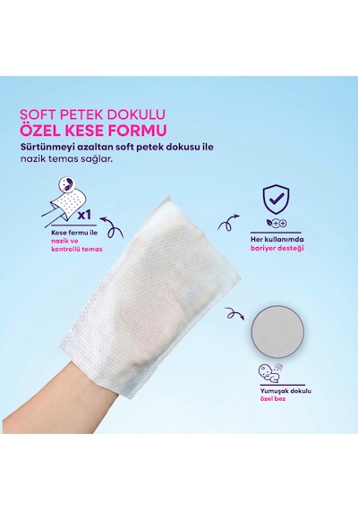 Med-cover Baby Pişik Önleyici Bakım Mendili Kese Formu 8'li x 12 Avantaj Paketi