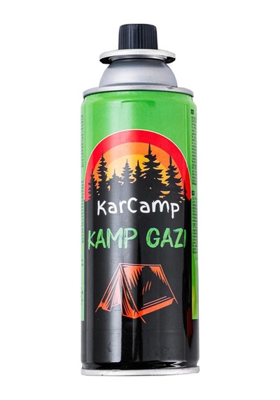 Kamp Ocak Gazı - Valfli Kartuş - 227gr - Karkamp Açık Kahverengi