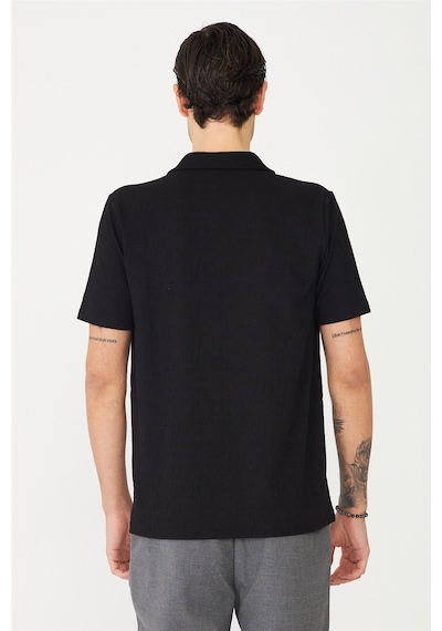 Siyah Gömlek T-shirt Siyah