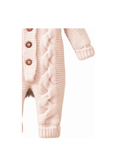 Tavşanlı Triko Tulum 7036 Pembe
